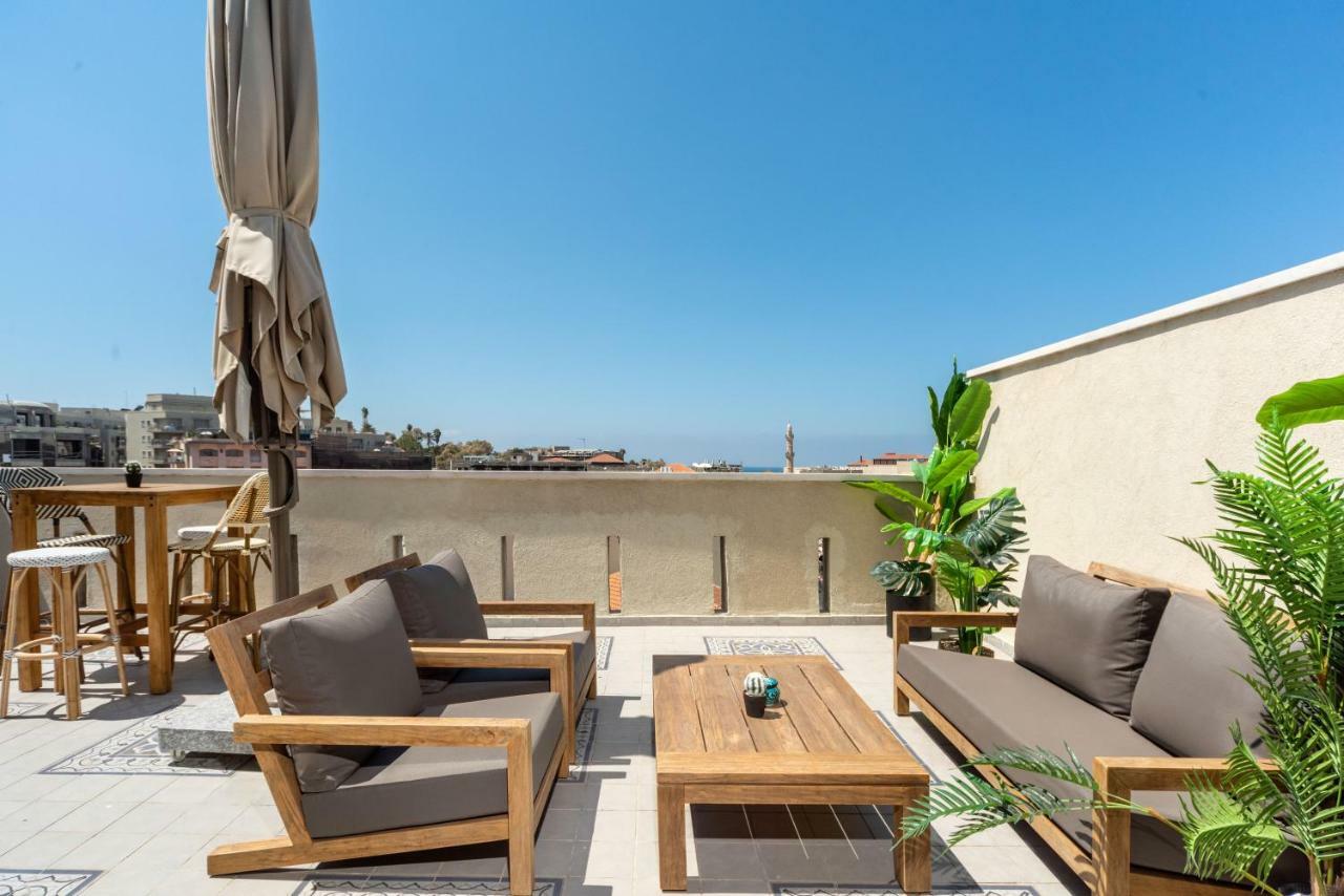 Duplex With Sea View Terrace Above The Flea Market Тель-Авив Экстерьер фото